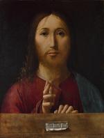 欧洲12-19世纪油画一_ANTONELLO da Messina - Salvator Mundi